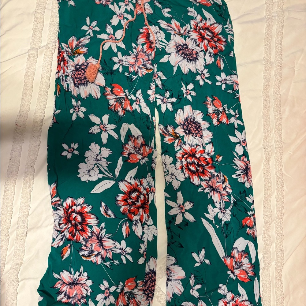 Gypsies & Moondust Green Wide Leg Pants